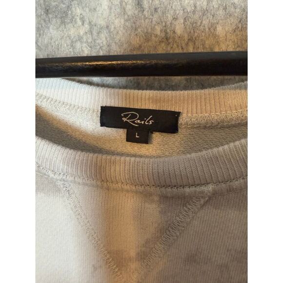 Rails Theo Scoop Neck Large Gray Tie-Dye Sweatshirt - Picture 4 of 7